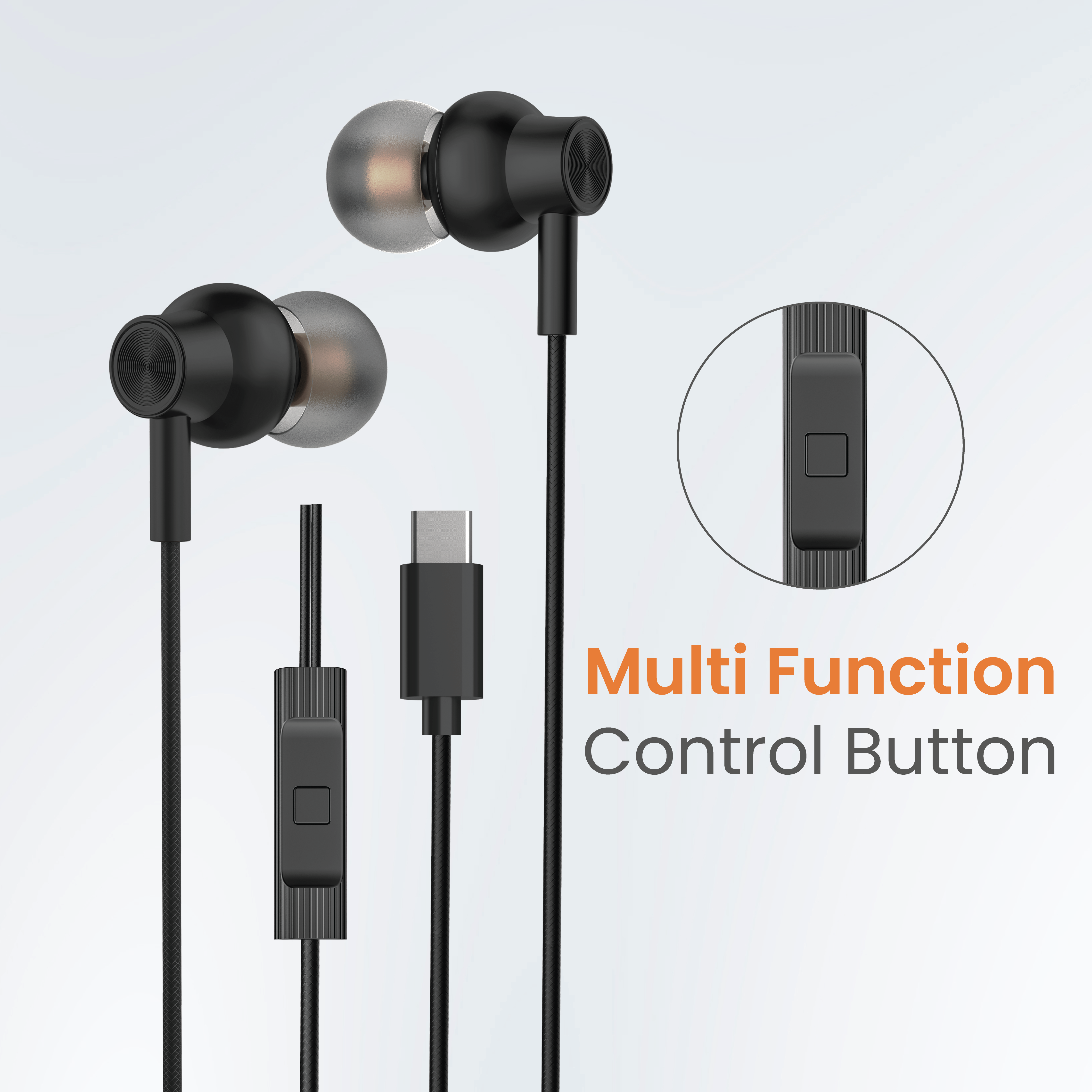 JC SyncVibe Type-C Wired Earphones